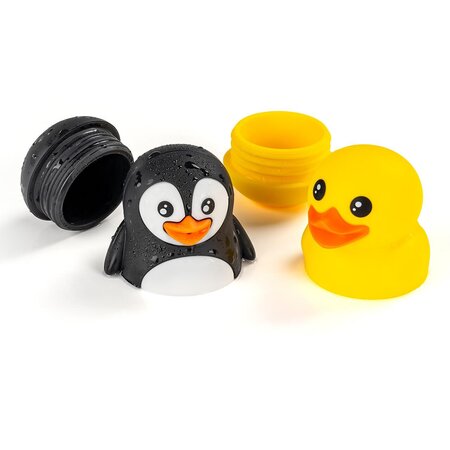 Set jucarii de baie din silicon pentru bebelusi, MyHappyBath Toys, 6 luni+, Reer 730015