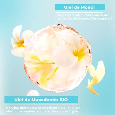 Sampon hidratant pentru par uscat si deteriorat, Monoi, 250 ml, Energie Fruit 730045