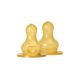 Set 2 tetine din latex pentru biberon, flux mediu, Bibs 730049