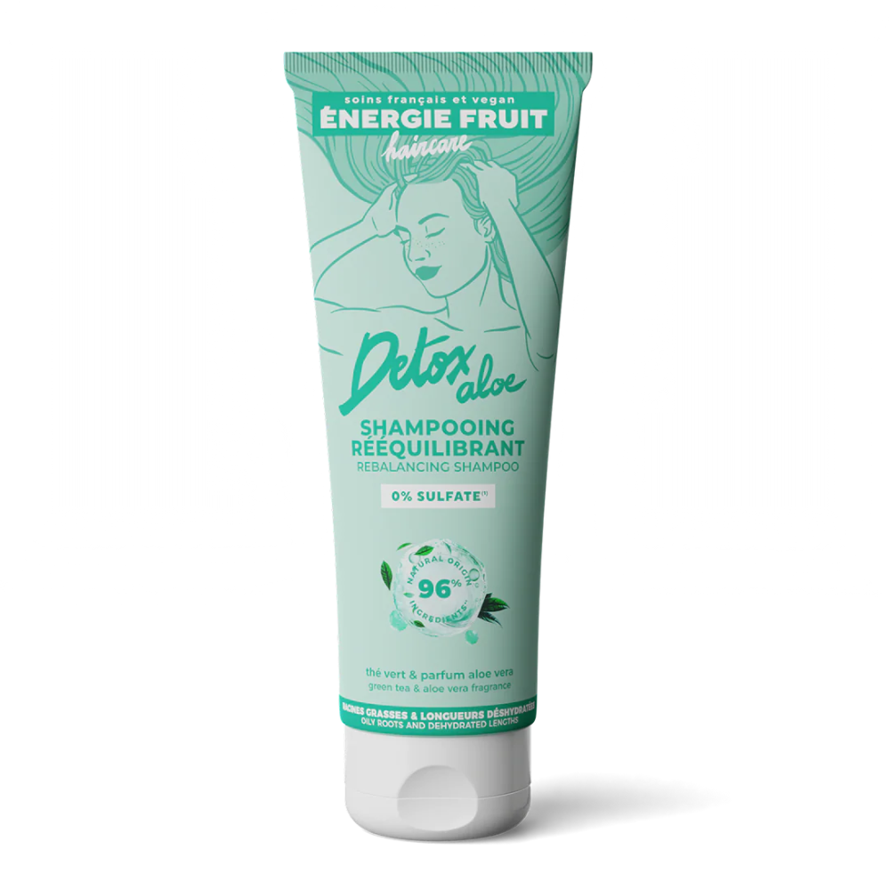 Sampon detoxifiant pentru par gras, Detox Aloe, 250 ml, Energie Fruit