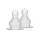 Set 2 tetine din silicon pentru biberon, flux lent, Bibs 730067
