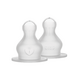 Set 2 tetine din silicon pentru biberon, Flux mediu, Bibs 730074