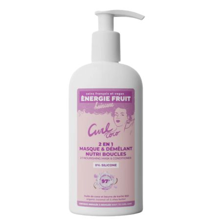 Masca si balsam 2in1 pentru par ondulat si cret, Curl Coco, 300 ml, Energie Fruit