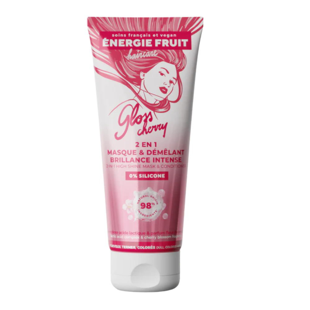 Masca 2in1 pentru stralucire intensa si descurcare, Gloss Cherry, 200 ml, Energie Fruit