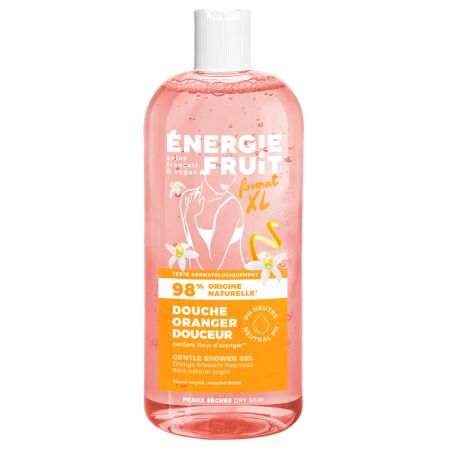 Gel de dus hidratant pentru piele uscata, Floare de portocal, 500 ml, Energie Fruit