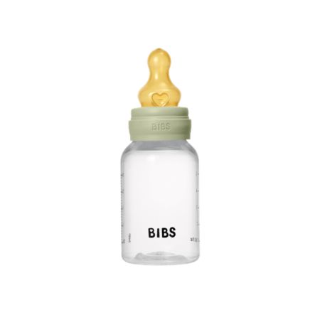 Set complet Biberon Anticolici 150 ml cu Tetina din latex flux lent, Sage, Bibs 730107