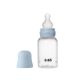 Set complet Biberon Anticolici 150 ml cu Tetina din silicon flux lent, Baby Blue, Bibs 730115