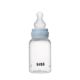 Set complet Biberon Anticolici 150 ml cu Tetina din silicon flux lent, Baby Blue, Bibs 730112
