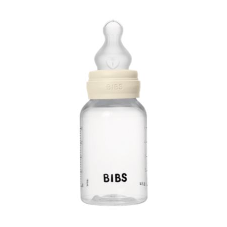 Set complet Biberon Anticolici 150 ml cu Tetina din silicon flux lent, Ivory, Bibs 730121