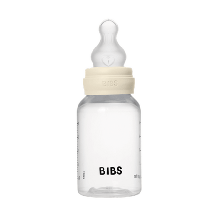 Set complet Biberon Anticolici 150 ml cu Tetina din silicon flux lent, Ivory, Bibs 730121