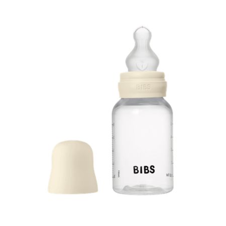 Set complet Biberon Anticolici 150 ml cu Tetina din silicon flux lent, Ivory, Bibs