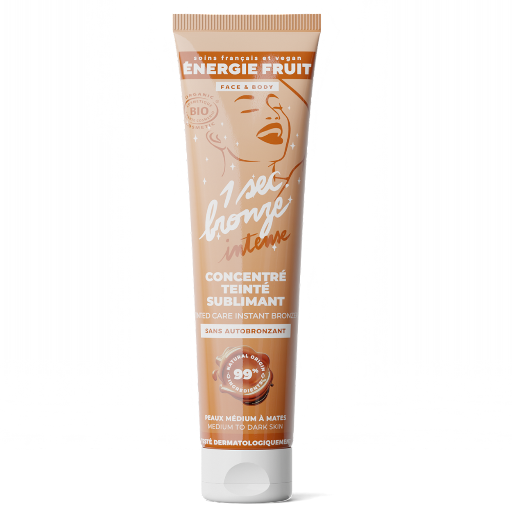 Lotiune iluminatoare cu efect de bronz instant, Mediu-Inchis, 100 ml, Energie Fruit