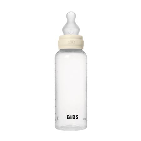 Set complet Biberon Anticolici 270 ml cu Tetina din silicon flux mediu, Ivory, Bibs 730142