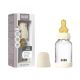 Set complet Biberon anticolici din sticla Boheme 120 ml cu Tetina din latex flux lent, 0 luni+, Ivory, Bibs 730148