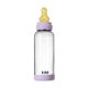Set complet Biberon anticolici din sticla Boheme 240 ml cu Tetina din latex flux mediu, Violet Sky, Bibs 730162