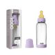 Set complet Biberon anticolici din sticla Boheme 240 ml cu Tetina din latex flux mediu, Violet Sky, Bibs 730163