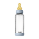 Set complet Biberon anticolici din sticla 240 ml cu Tetina din latex flux mediu, Baby Blue, Bibs 730166