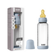 Set complet Biberon anticolici din sticla 240 ml cu Tetina din latex flux mediu, Baby Blue, Bibs 730167