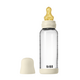 Set complet Biberon anticolici din sticla 240 ml cu Tetina din latex flux mediu, Ivory, Bibs 730171