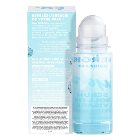 Serum roll-on hidratant cu Acid hialuronic Energiqa, 30 ml, Energie Fruit 775350