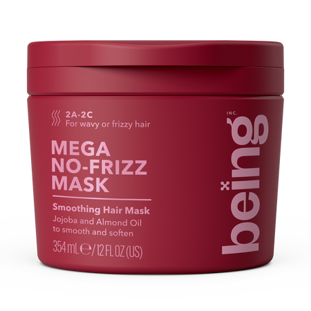 Masca pentru par ondulat sau rebel, Mega No Frizz, 354 ml, Being