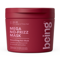 Masca pentru par ondulat sau rebel, Mega No Frizz, 354 ml, Being