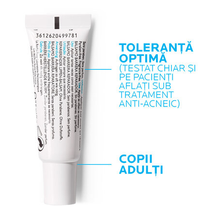 Balsam de buze reparator cu efect de bariera Cicaplast Levres Baume, 7.5 ml, La Roche-Posay 507606