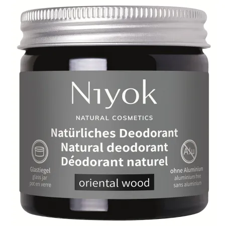 Deodorant natural tip crema, cu aroma de lemn oriental, 40 ml, Niyok