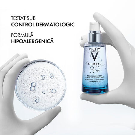 Gel Booster zilnic cu efect de hidratare, fortifiere si reumplere cu acid hialuronic Mineral89, 50 ml, Vichy 559302