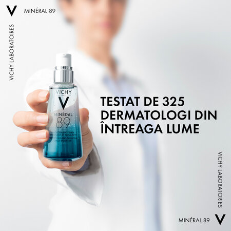 Gel Booster zilnic cu efect de hidratare, fortifiere si reumplere cu acid hialuronic Mineral89, 50 ml, Vichy 559299