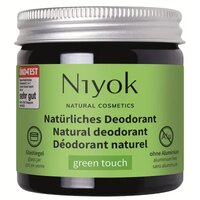 Deodorant si antiperspirant natural tip crema, fara aluminiu, Green Touch, 40 ml, Niyok