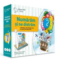 Pachet creion si carte interactiva Numaram si ne distram, 3 ani+, Raspundel Istetel
