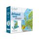 Pachet creion si carte interactiva Atlasul Lumii, 6 ani+, Raspundel Istetel 741986