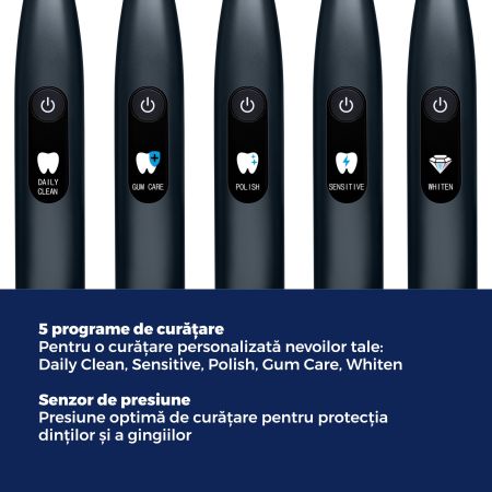 Periuta de dinti electrica sonica, Midnight Ink, SC 50, Beurer 730290