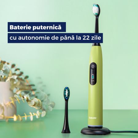 Periuta de dinti electrica sonica, Splashy Lemon, SC 50, Beurer 730311
