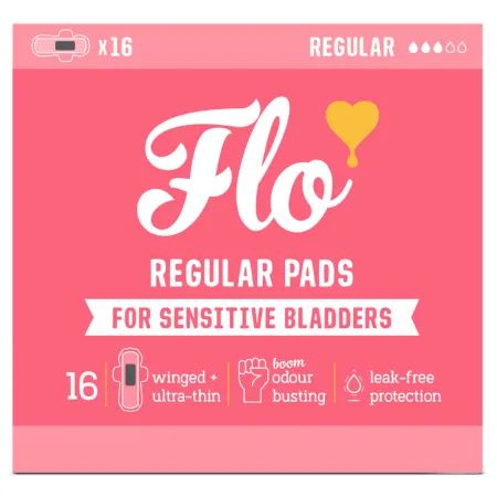 Absorbante normale cu carbune activ pentru incontinenta urinara, 16 bucati, Flo