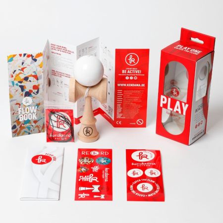 Kendama Play One Glossy, Weiss, 7 ani+, 1 buc, Kendama Europe 730443