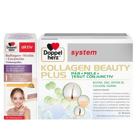 Kollagen Beauty + Ceramide, 30 + 10 flacoane, Doppelherz