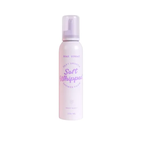 Spuma de dus cu aroma de fructe de padure Soft Whipped, 200 ml, Soak Sunday