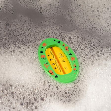 Termometru pentru baie fara mercur, + 0 luni, Verde, 1 bucata, Reer 730534