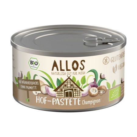 Pasta vegetala Bio cu ciuperci, 125 g, Allos
