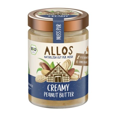 Unt de arahide cremos, 310 g, Allos