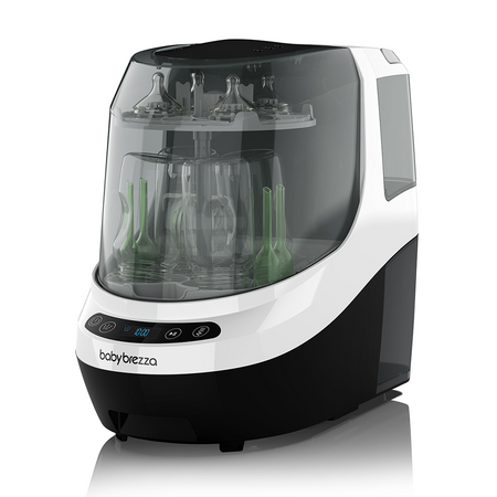 Sterilizator si uscator de biberoane, Alb si Negru, Bottle Washer Pro, Baby Brezza