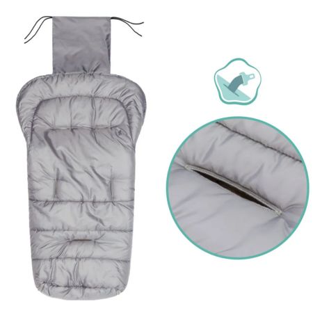 Sac de iarna pentru carucior, 100x55 cm, Silver, Eco Big, 0 luni+, Fillikid 730691