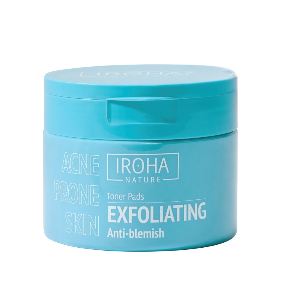 Dischete faciale anti-imperfectiuni exfoliante Acne Prone Skin, 50 bucati, Iroha