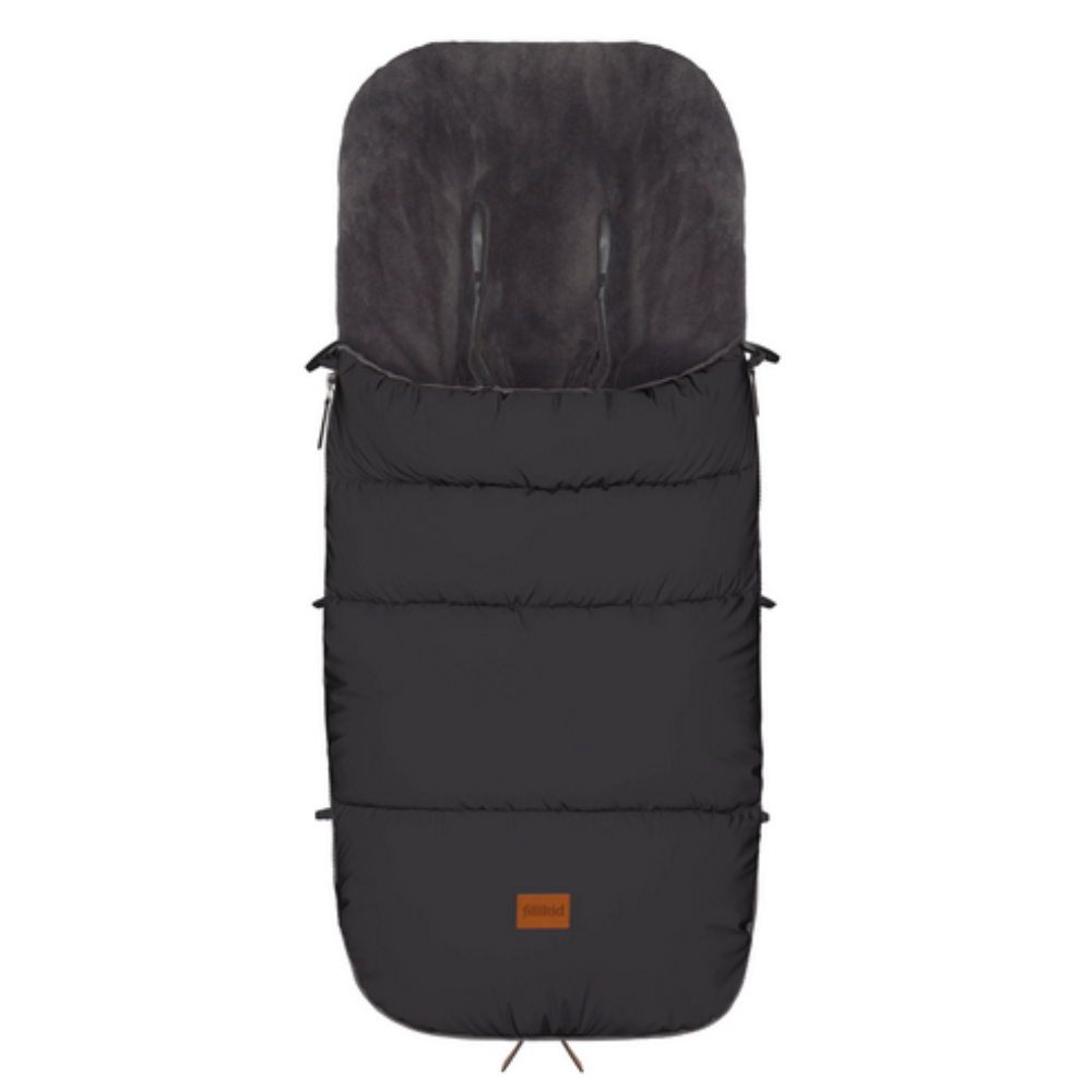 Sac de iarna reflectorizant, 100x55 cm, Black, Kindley Reflect, 6 luni+, Fillikid