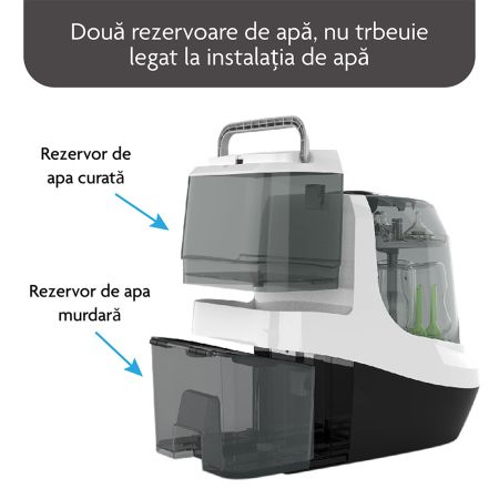 Sterilizator si uscator de biberoane Bottle Washer Pro, Negru, Baby Brezza 730711