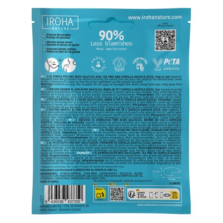 Plasturi anti-acnee XL Pimple Acne Prone Skin, 5 bucati, Iroha 730739