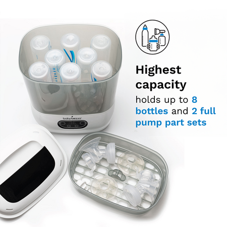 Sterilizator si uscator de biberoane, Rapid One Step Baby Bottle, 1 bucata, Baby Brezza 730824