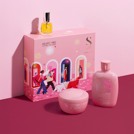 Kit hidratare par Semi di Lino SDL Moisture, 250 + 200 +15 ml, Alfaparf 730931